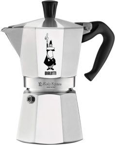 Bialetti Express Moka Pot, 6 -Cup, Aluminum Silver